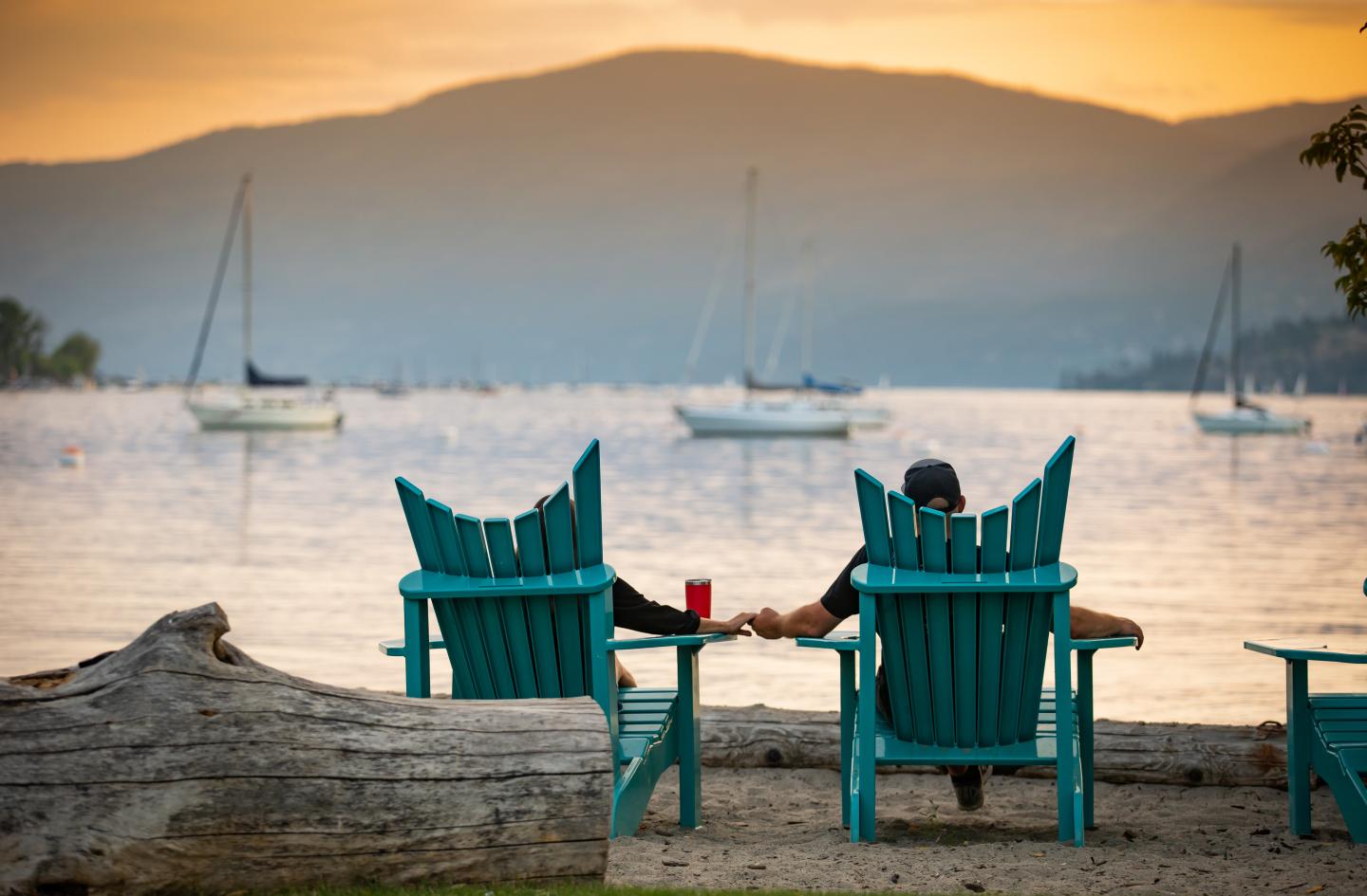 Okanagan Lake at sunset