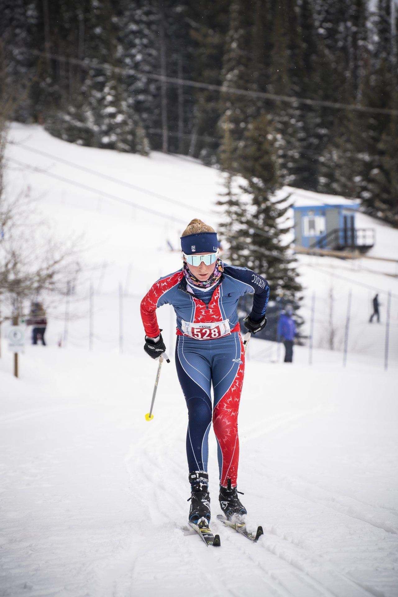 athlete cross-country skiing