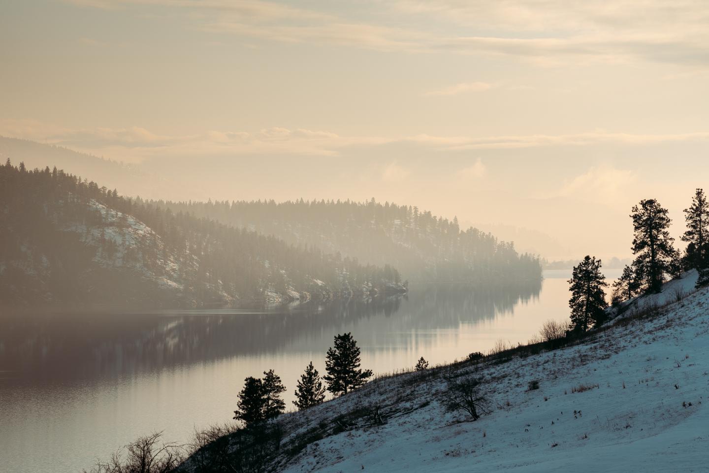 winter by the lake