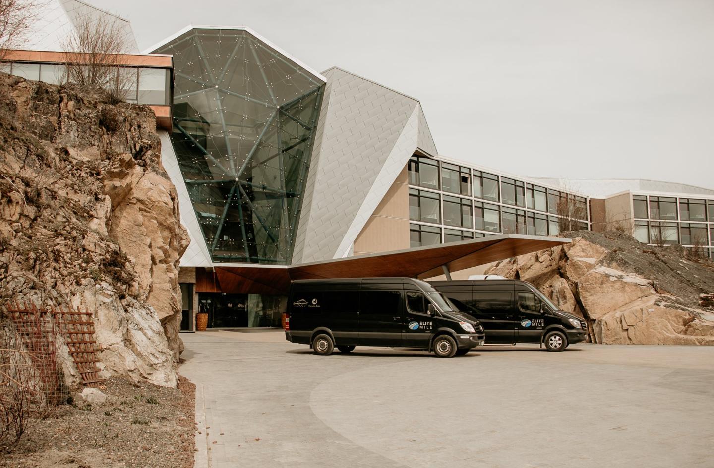 front entrance to winery