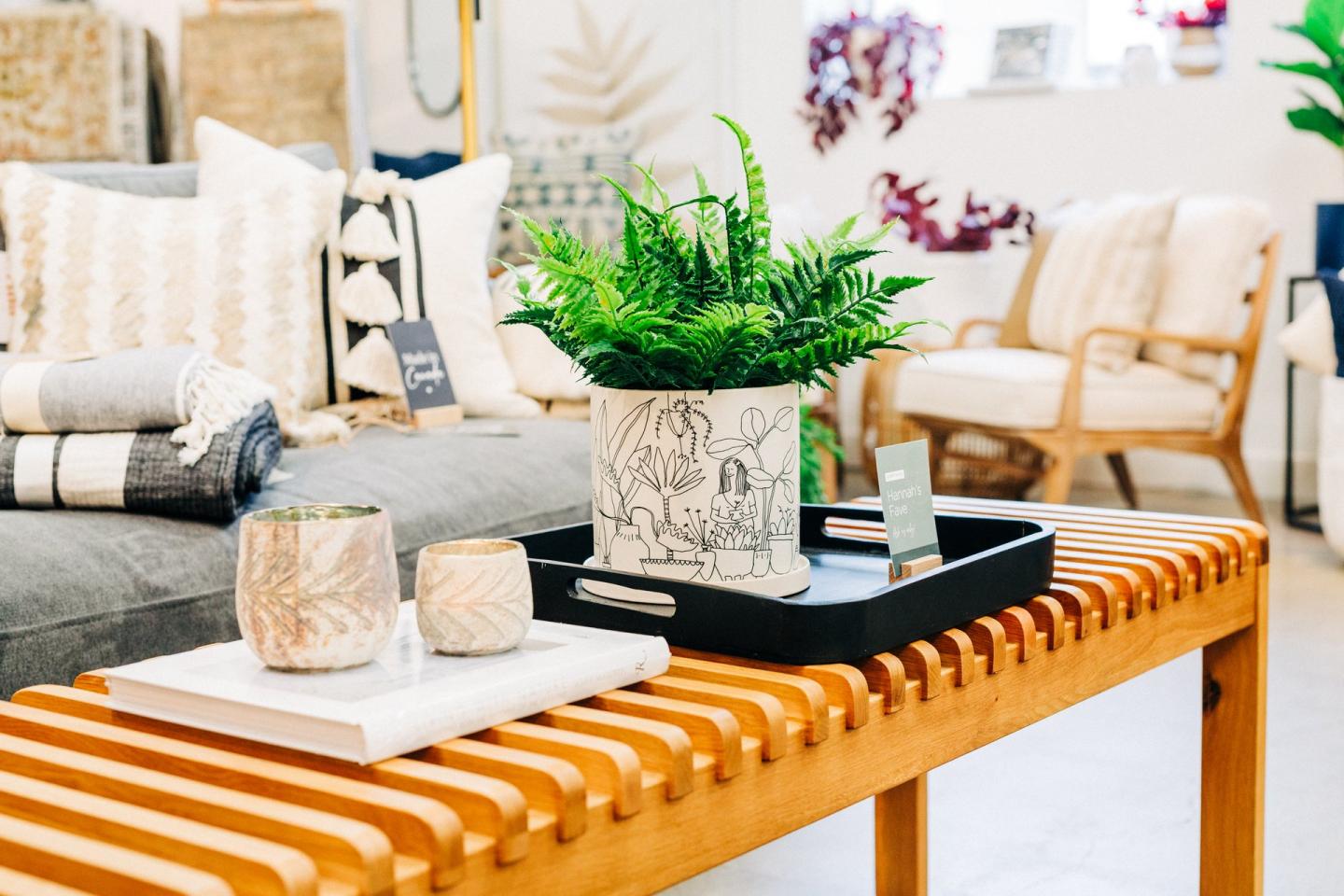 home decor items at a shop in downtown Vernon