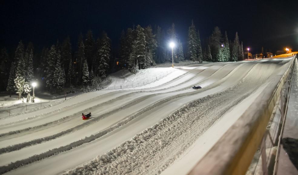 winter tubing hill