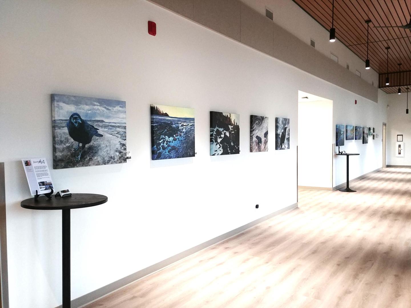 Shannon Wylie solo show of acrylic paintings at the Coldstream Community Hall