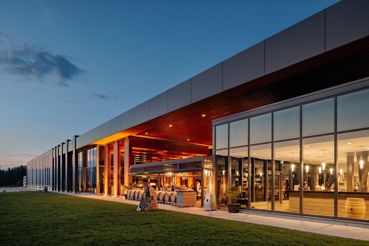 BLOCK ONE Restaurant pictured in the evening as the sun sets