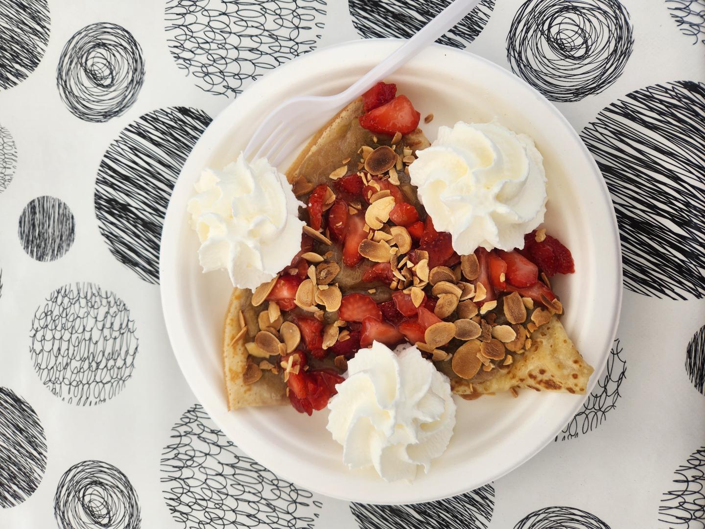 strawberry crepe