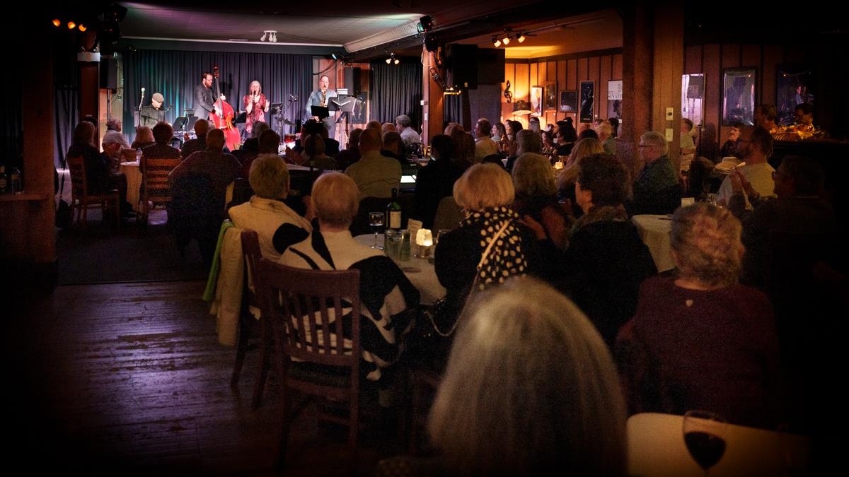 Audience enjoying music at The Vernon Jazz Club