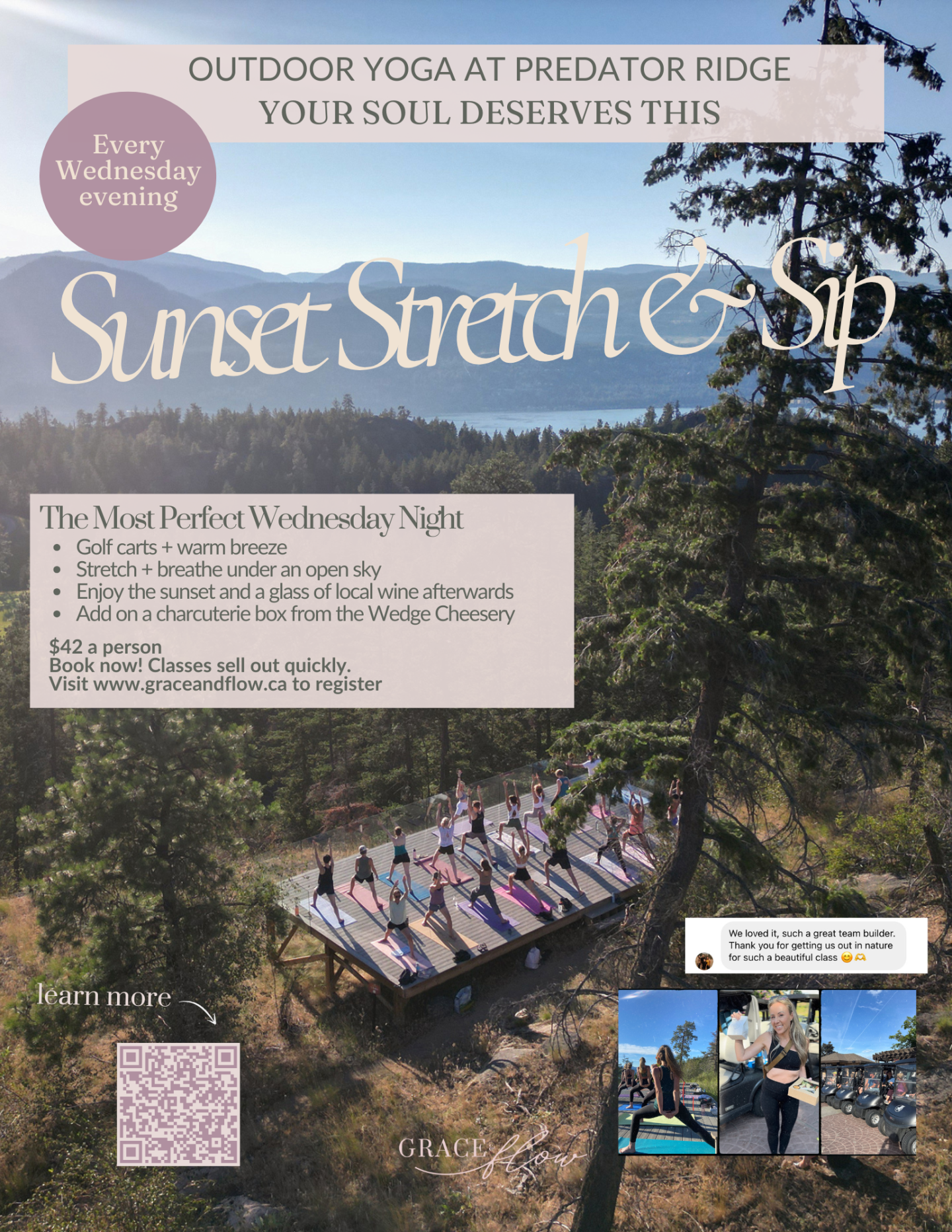 Yoga and Sips every Wednesday evening