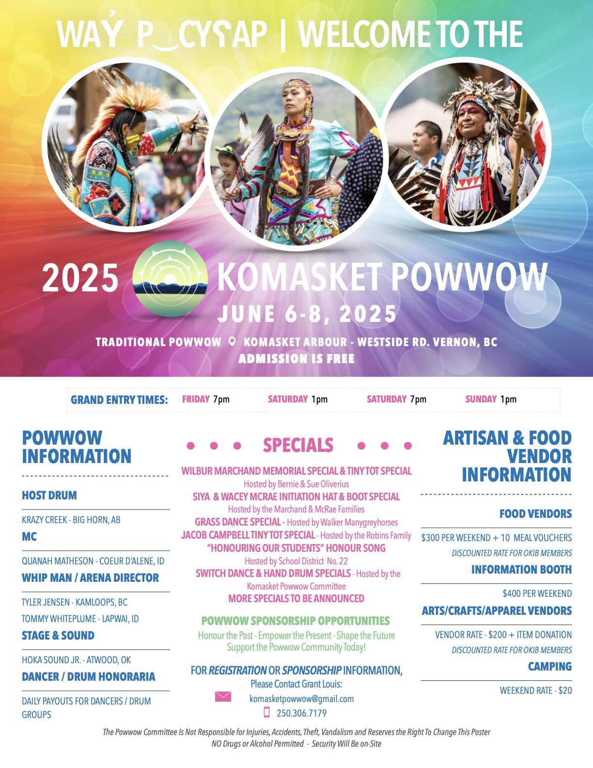 3rd annual Komasket Powwow Event Poster
