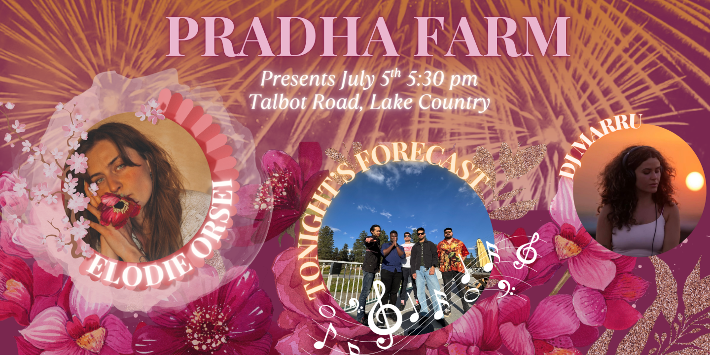Outdoor melodic house spins, funk-jazz an soft pop-soul music at Pradha Farm ft. Elodie Orsei, Tonight's Forecast and DJ Marru