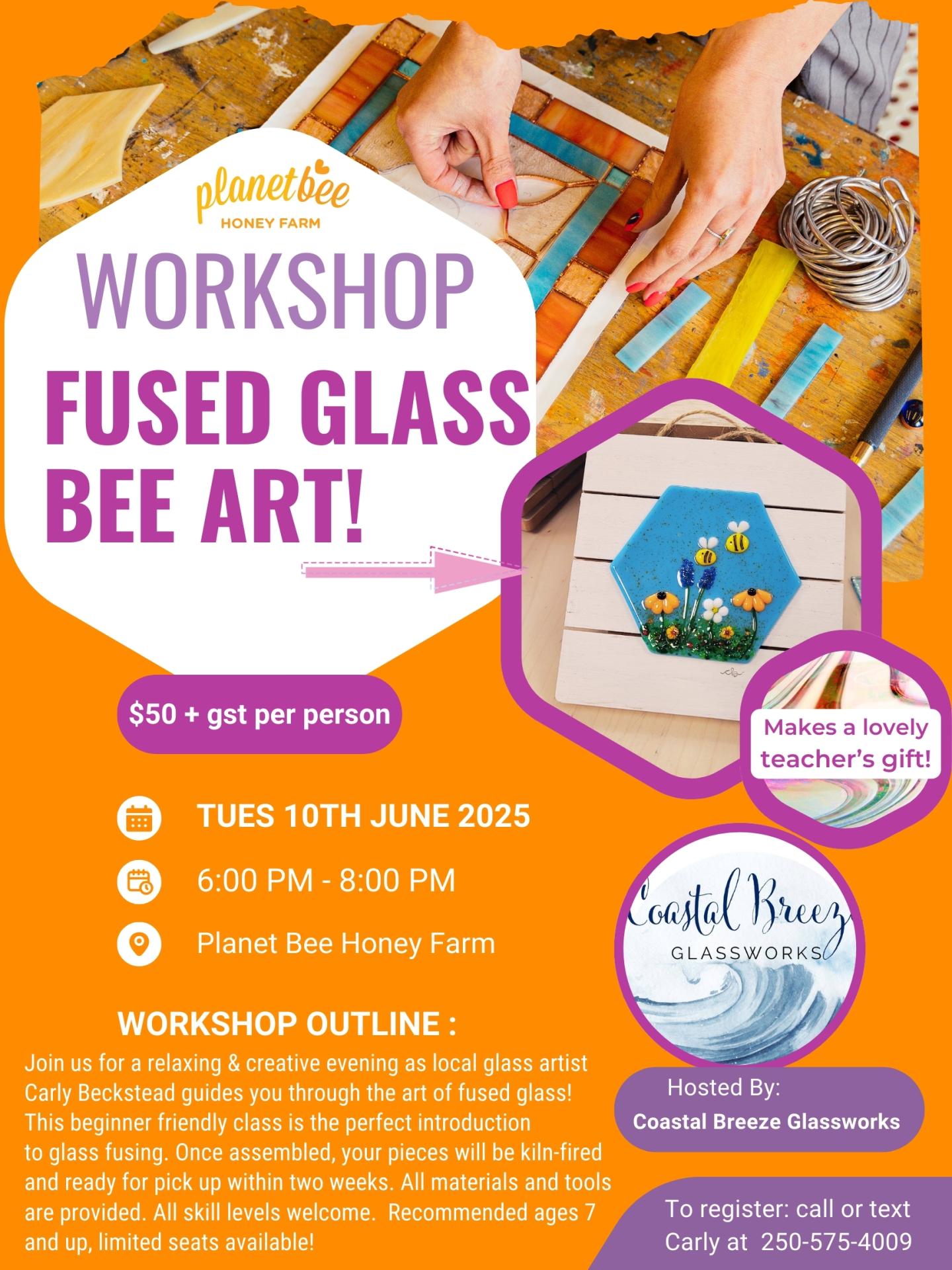 Fused Glass Bee Art Workshop