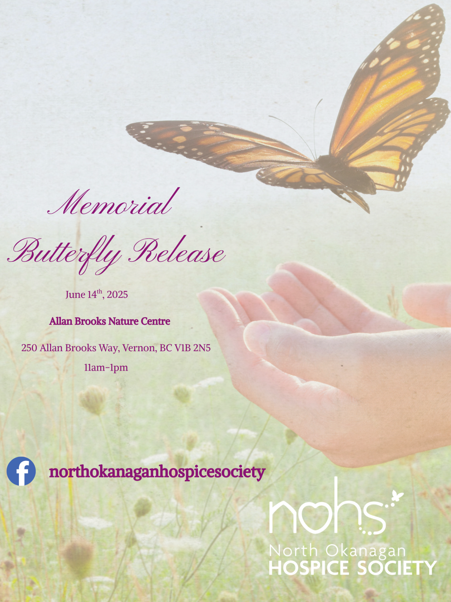 NOHS Memorial Butterfly Release