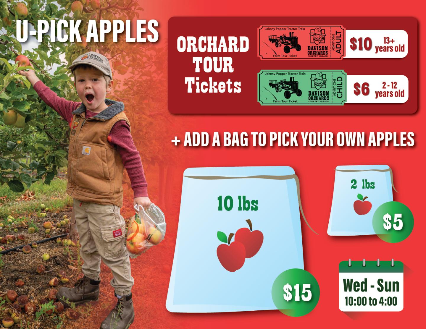 U-Pick Apples Prices