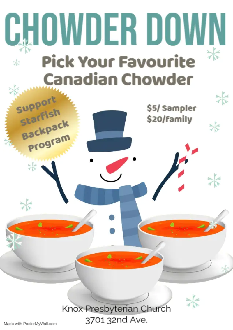 Chowder Down Event Poster