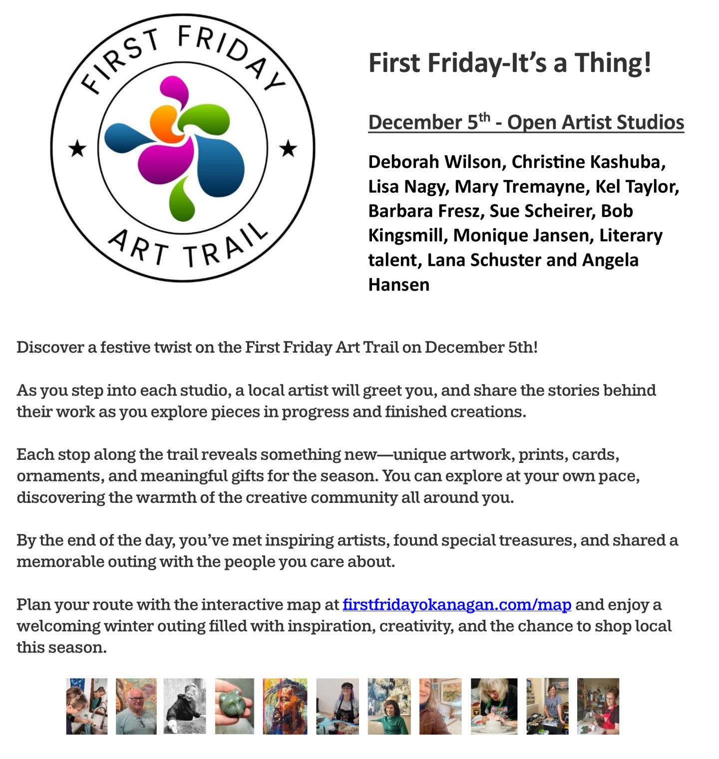 Local artists open their studios Dec 5, variety of times and locations