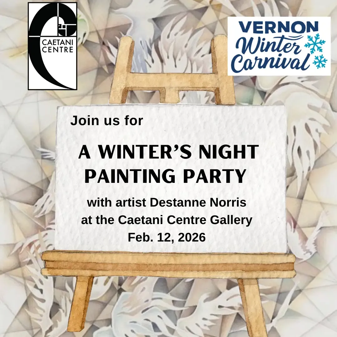 A Winter’s Night Painting Party at the Caetani Centre Poster