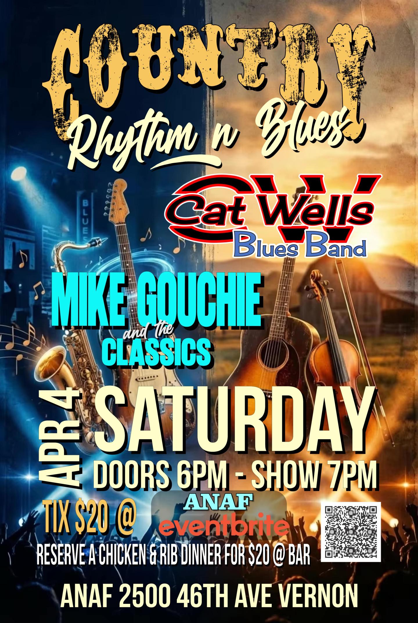 poster for Country, Rhythm n' Blues Event