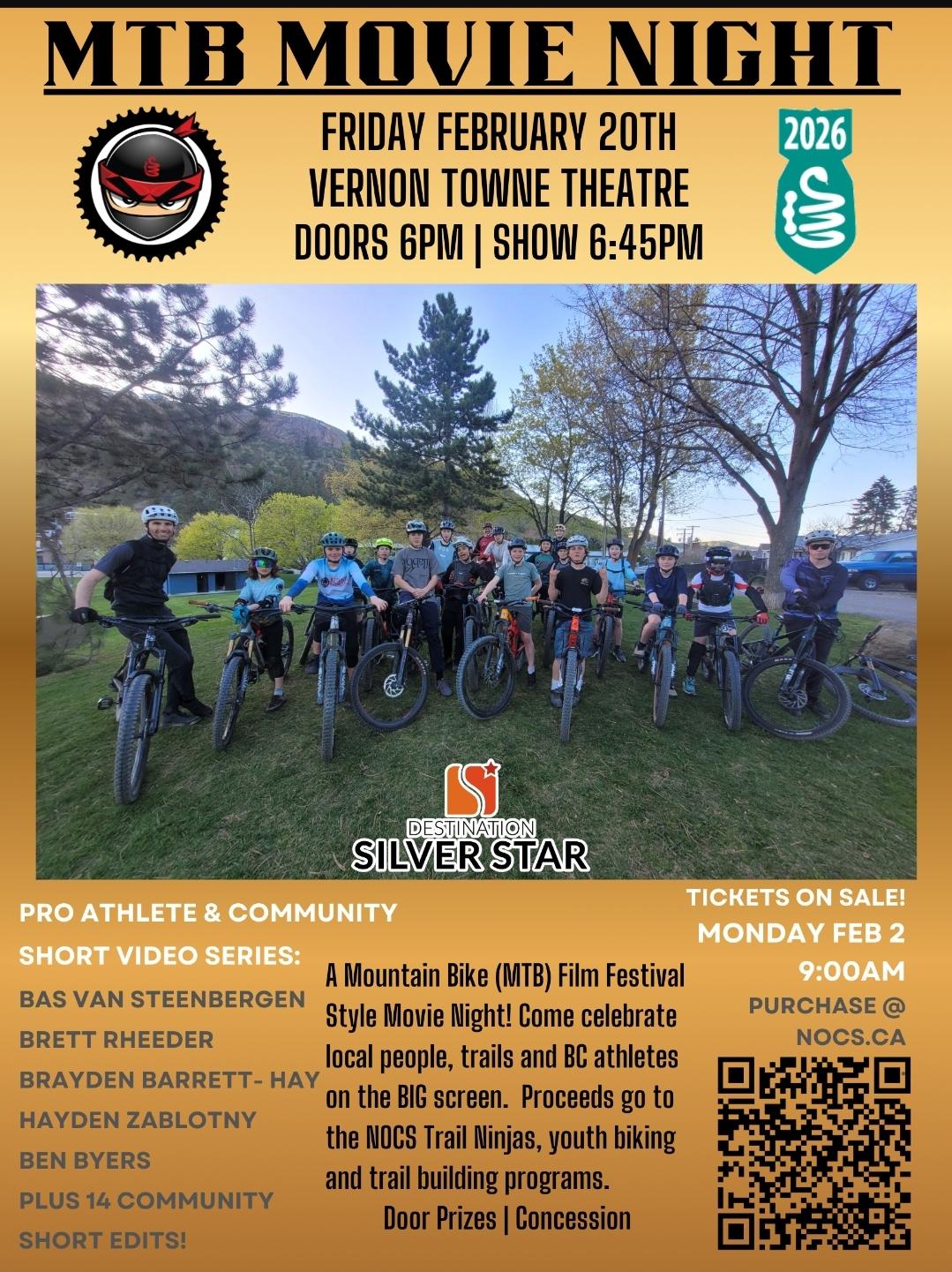 MTB Movie Night - Vernon Towne Theater - Friday Feb 20th