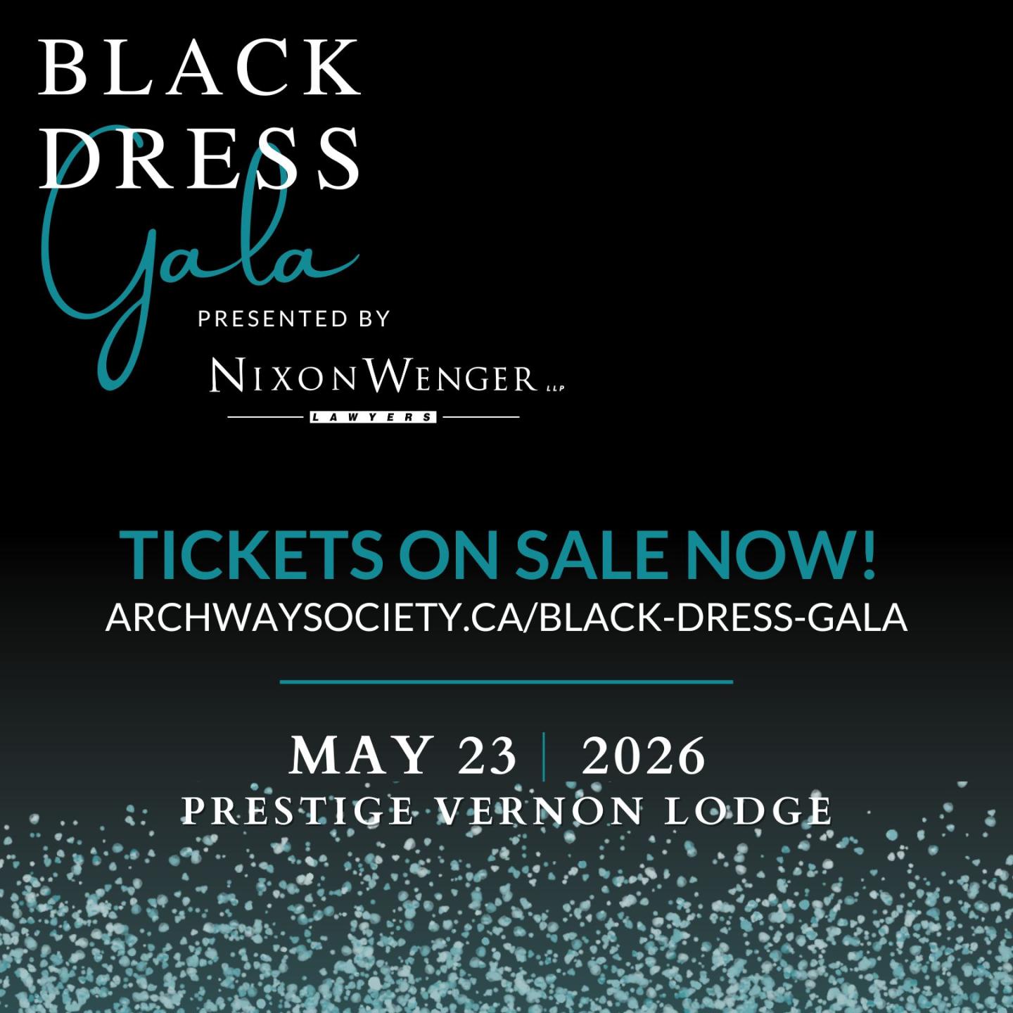 Black Dress Gala Ticket Sale Image