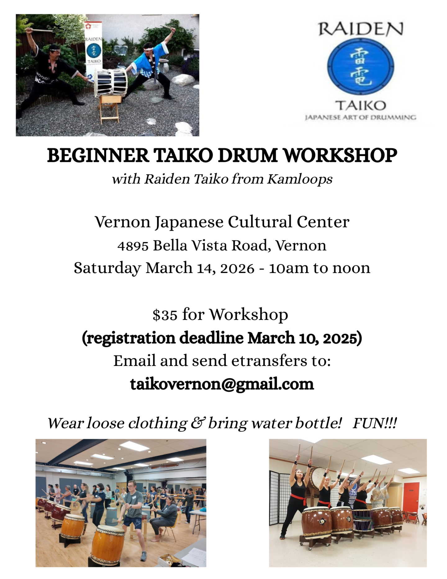 Beginner's Japanese Taiko Drumming Workshop