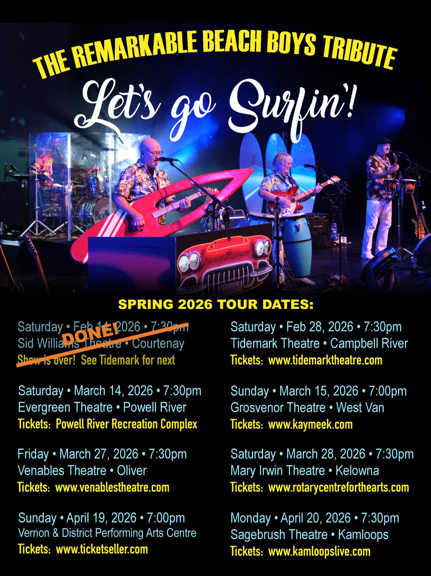 Let's Go Surfin!  The remarkable Beach Boys Tribute Concert!