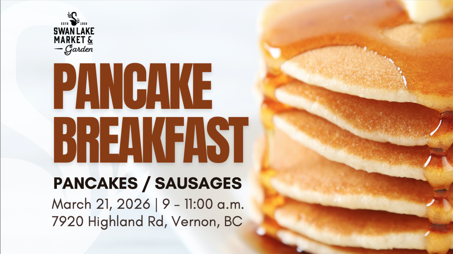 🥞 Join us for a tasty Pancake Breakfast at Swan Lake Market — everyone’s invited!
