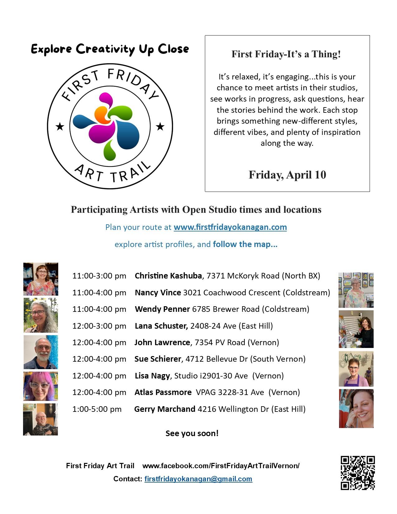 Local artists open their studios April 10 as part of First Friday Art Trail