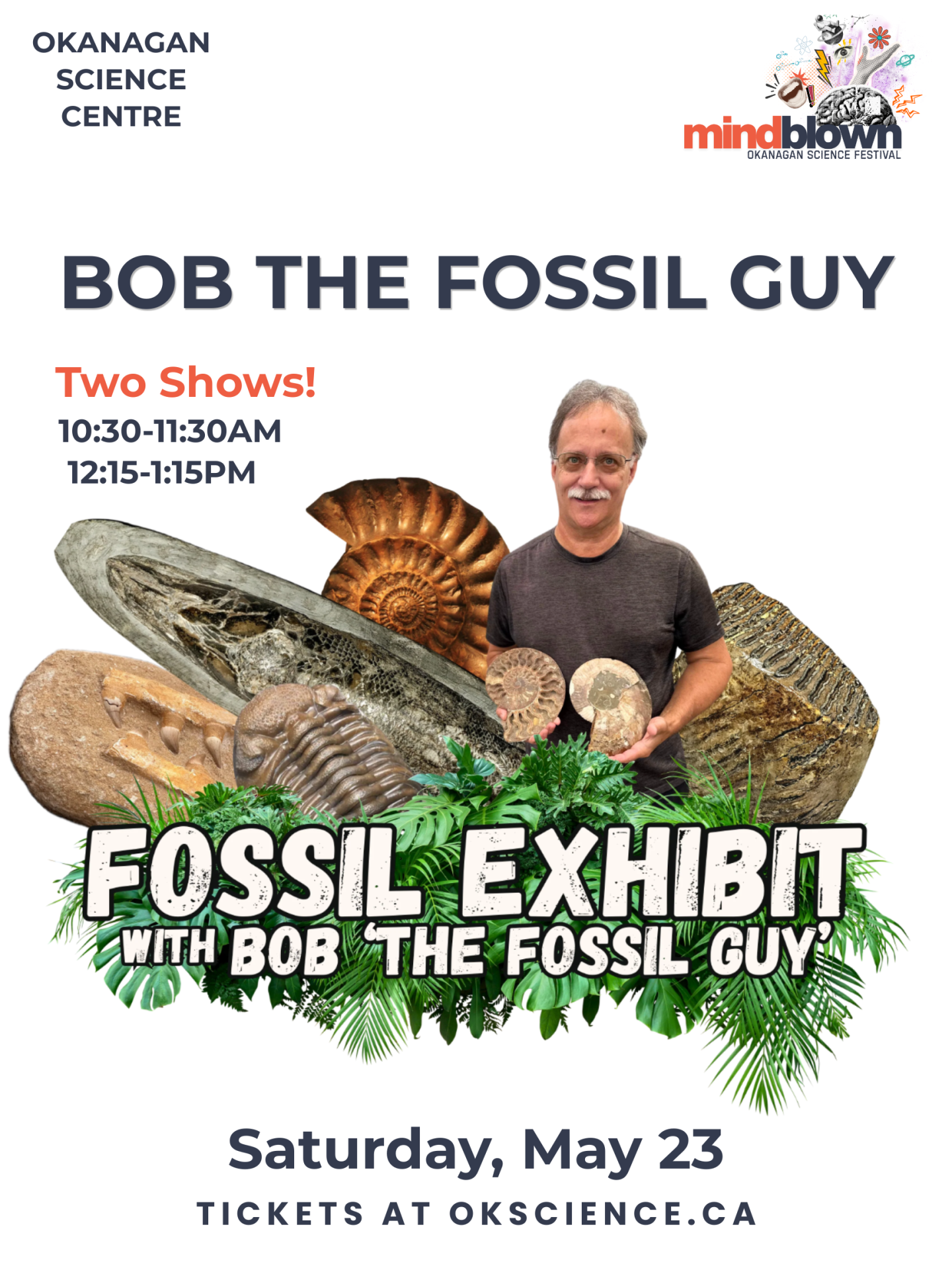 Bob with fossils