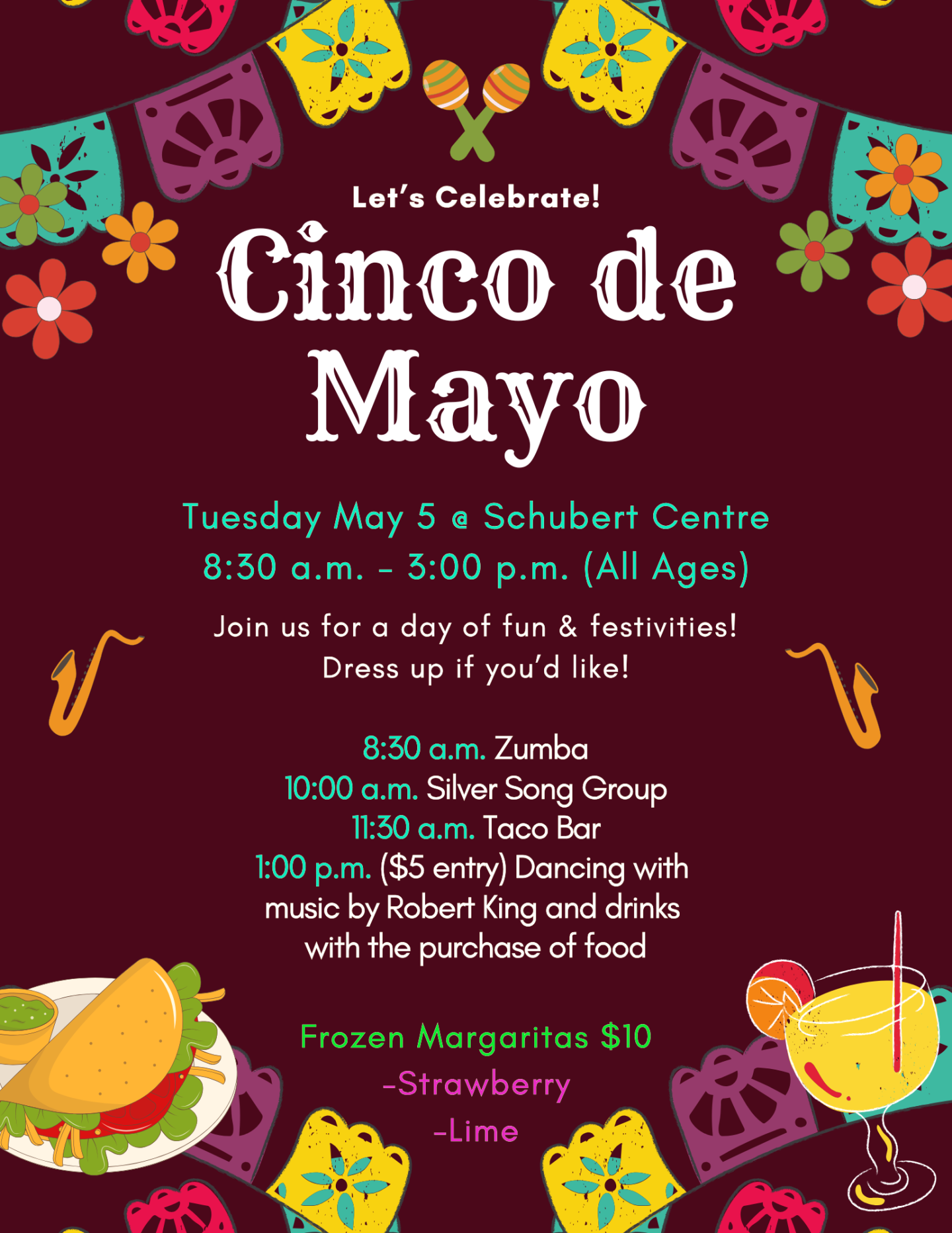 Cinco de Mayo celebration at Schubert Centre on May 5
