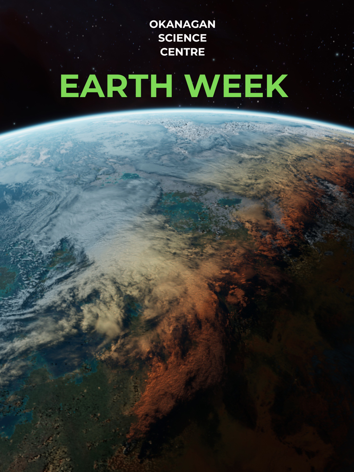 Earth with science centre logo