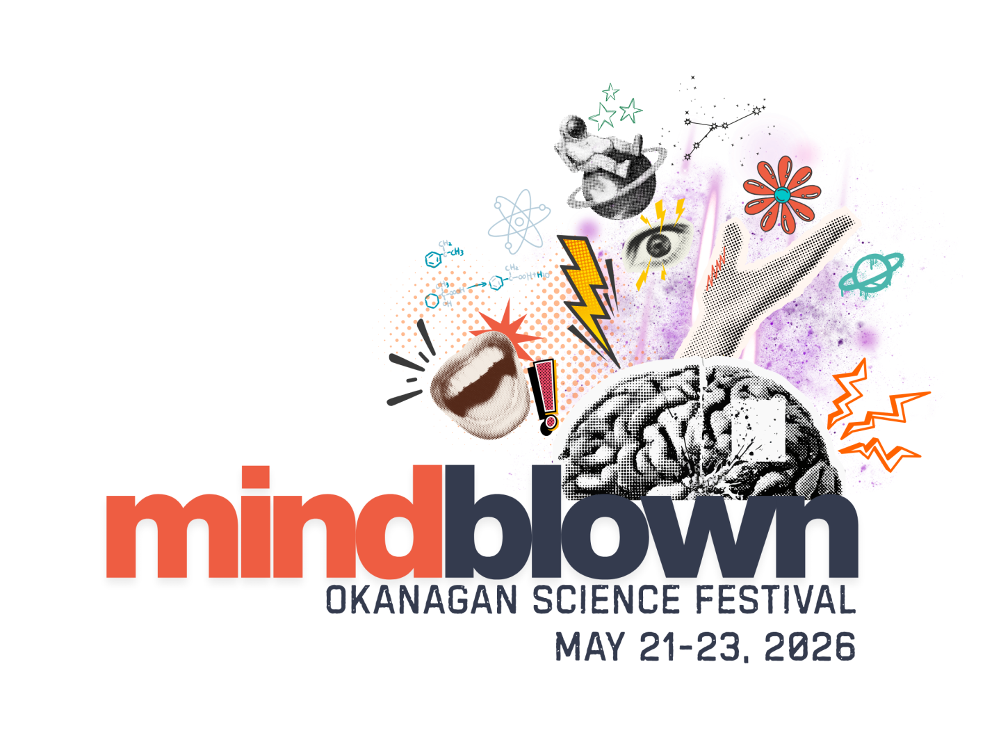 pop culture brain with science icons