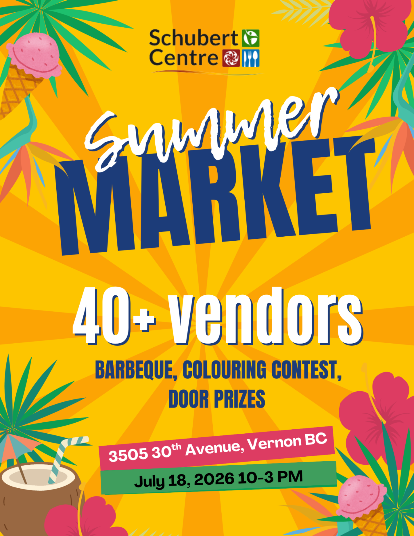 Schubert Market July 18 10:00-3:00 p.m.