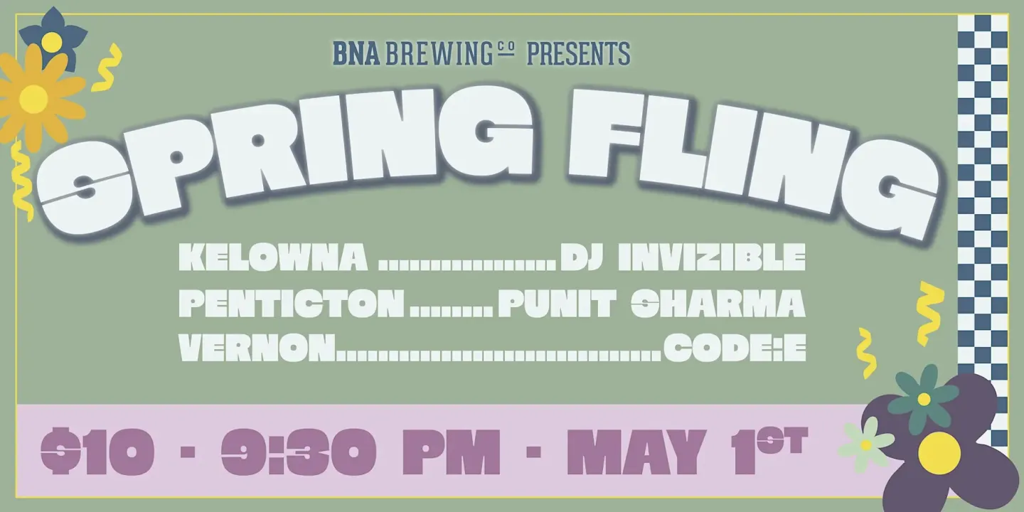 Spring Fling at BNA Vernon with CODE:E Poster