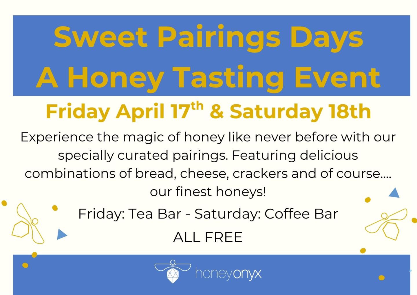 A FREE Honey Tasting Experience - Honey Onyx Apiary - 3265 97 HWY, Falkland