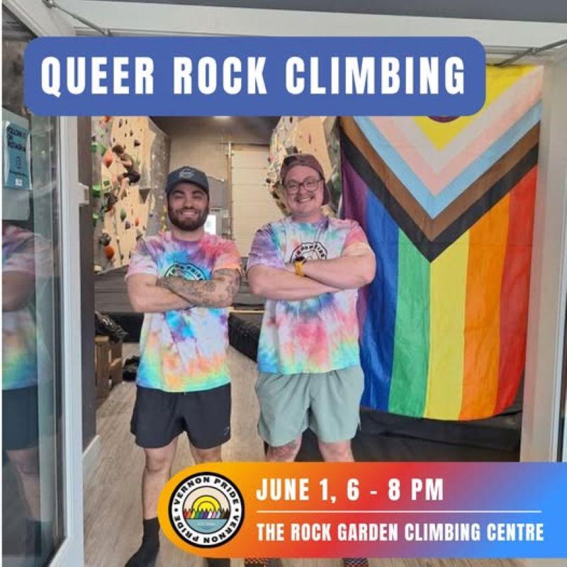Queer Rock Climbing Event Poster