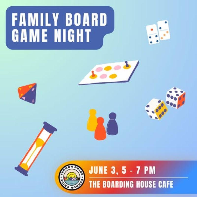 Family Board Game Night Event Poster