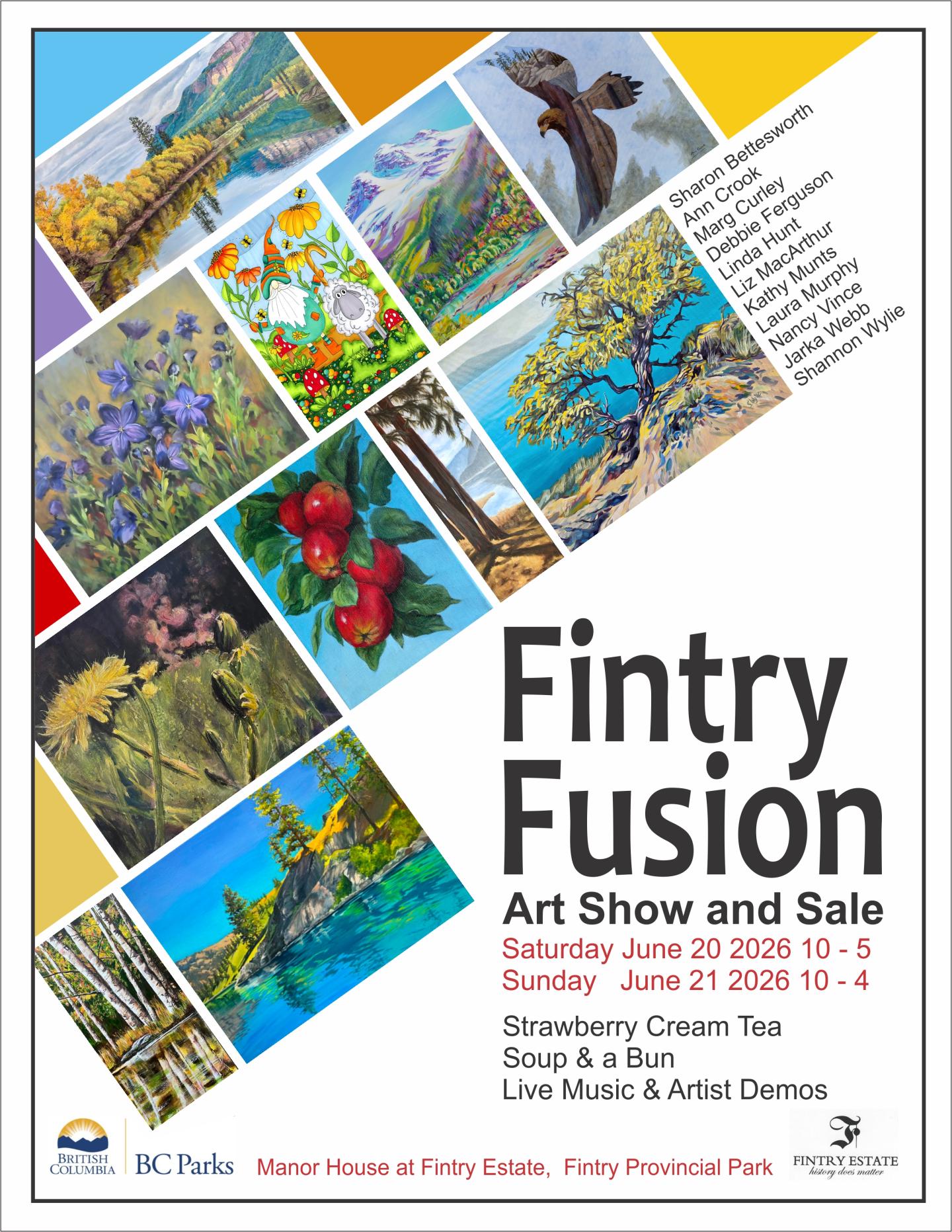 Fintry Fusion Art Show and Sale Poster