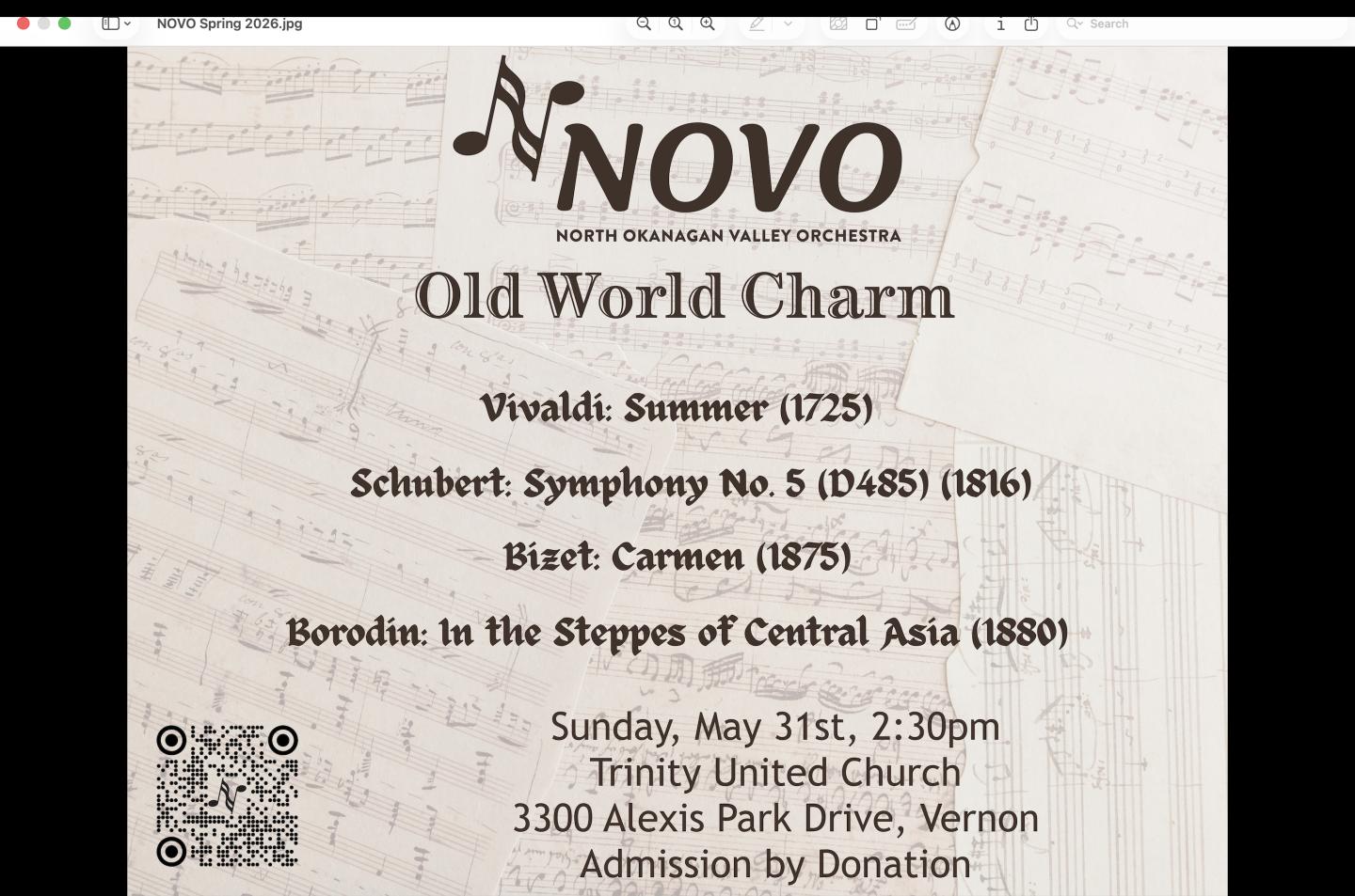 NOVO Concert Poster