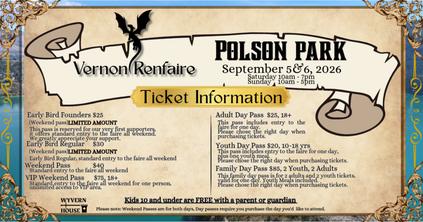 Vernon Renfaire Event Poster