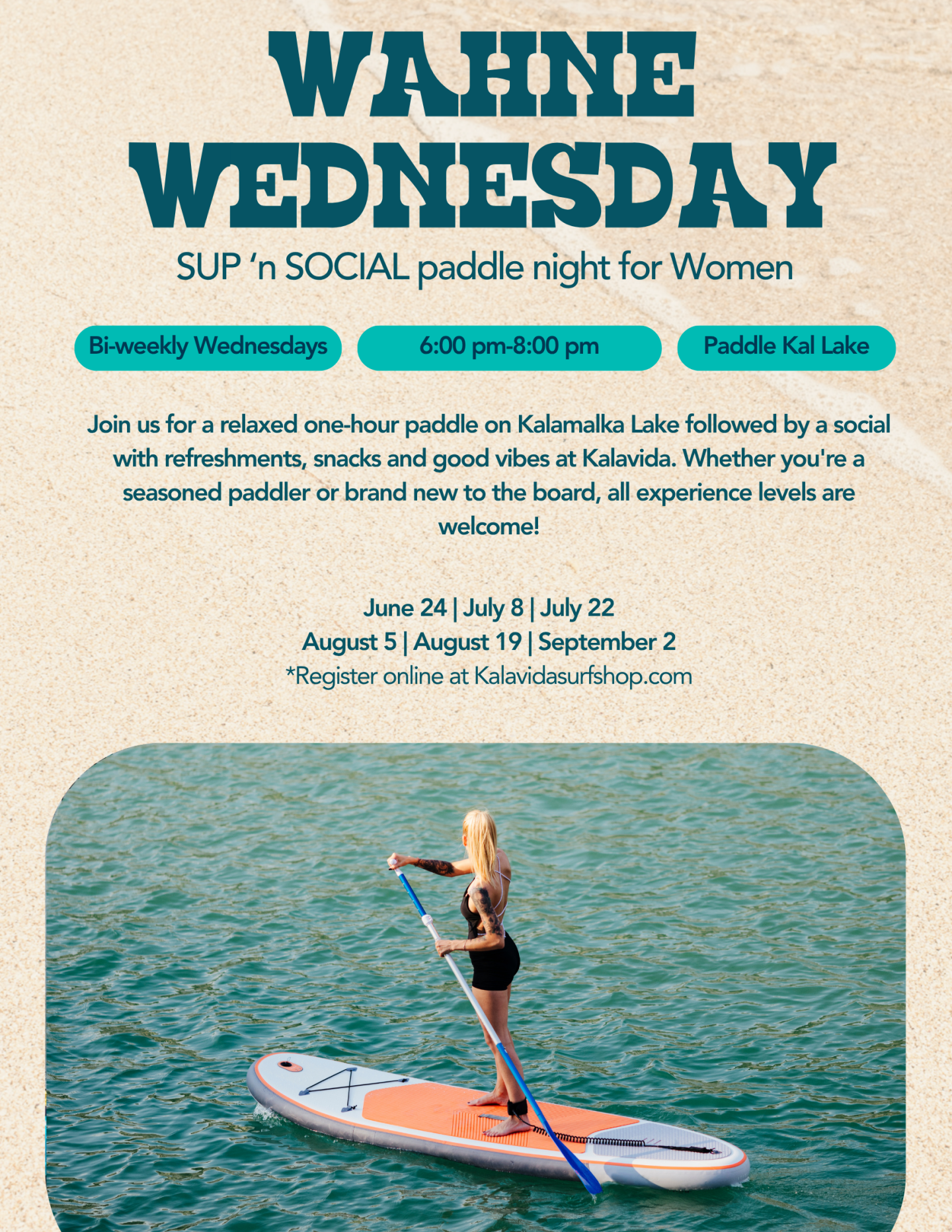 Wahine Wednesday Event Poster