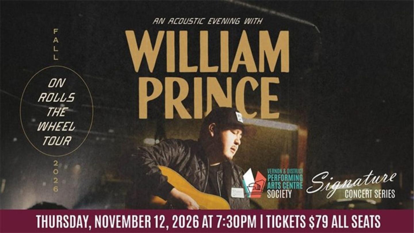 AN ACOUSTIC EVENING WITH WILLIAM PRINCE: ON ROLLS THE WHEEL TOUR Event Photo