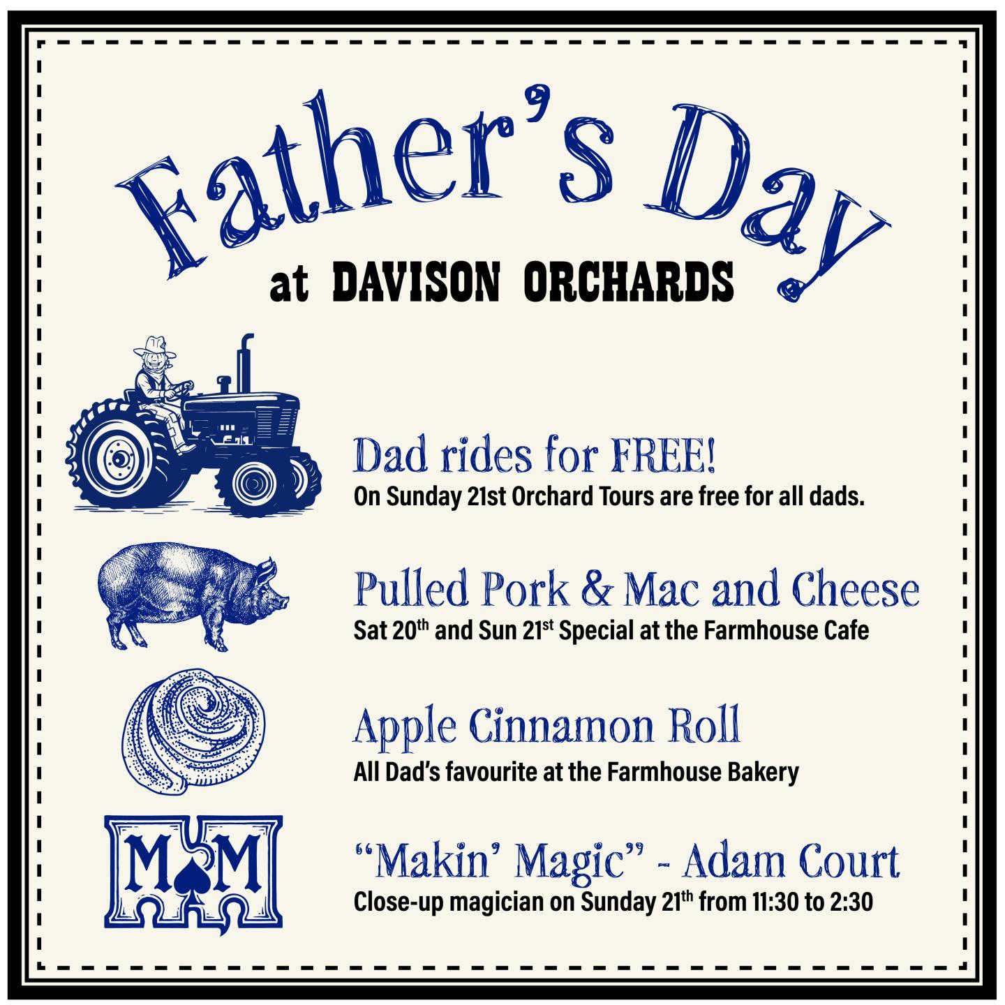 Father's Day 2026 at Davison Orchards Event Poster