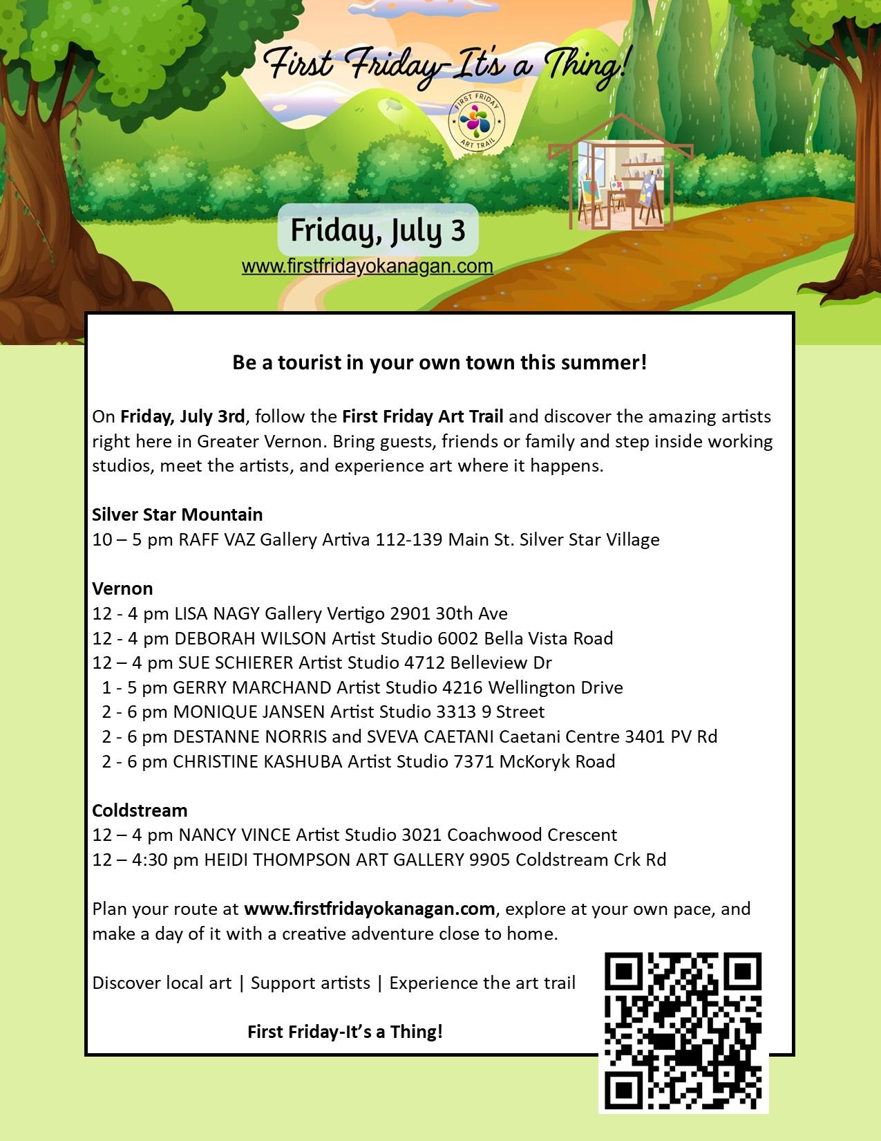 Local artists open their studios July 3 as part of First Friday Art Trail