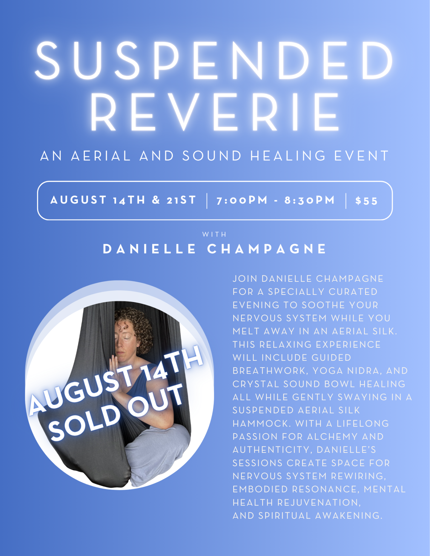 Suspended Reverie event poster