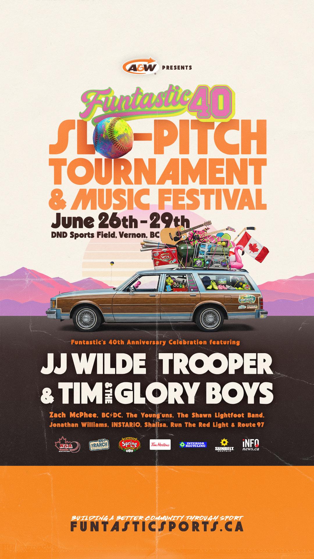 Funtastic Slo Pitch Event Poster