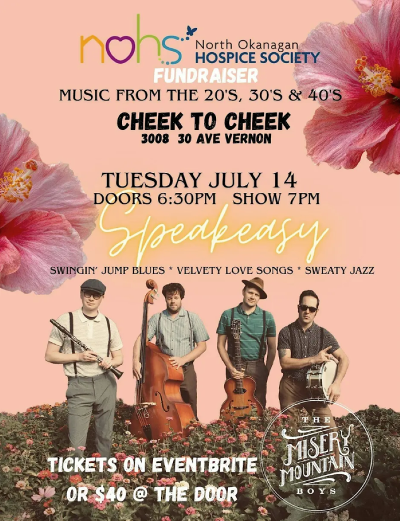 NOHS Fundraiser with Misery Mountain Boys Event Poster