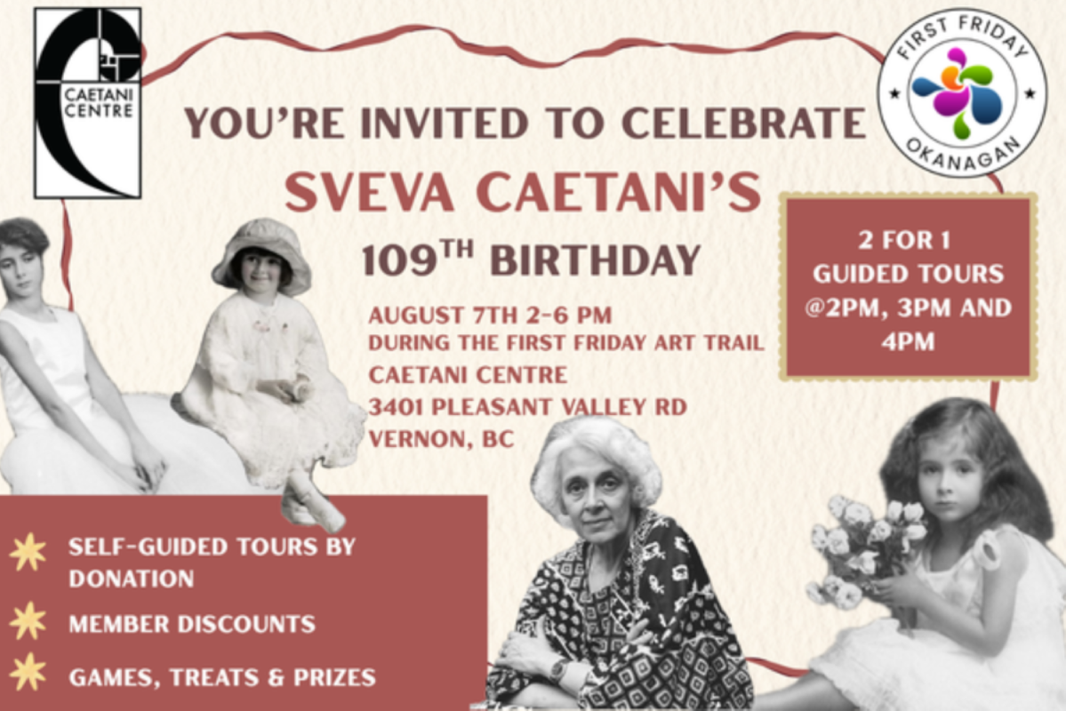 Celebrate Sveva Caetani's 109th Birthday Event Poster