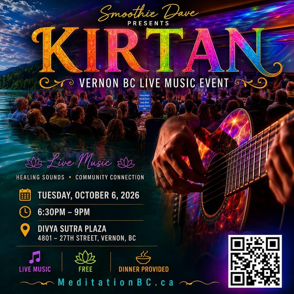 Vernon Kirtan Event Poster