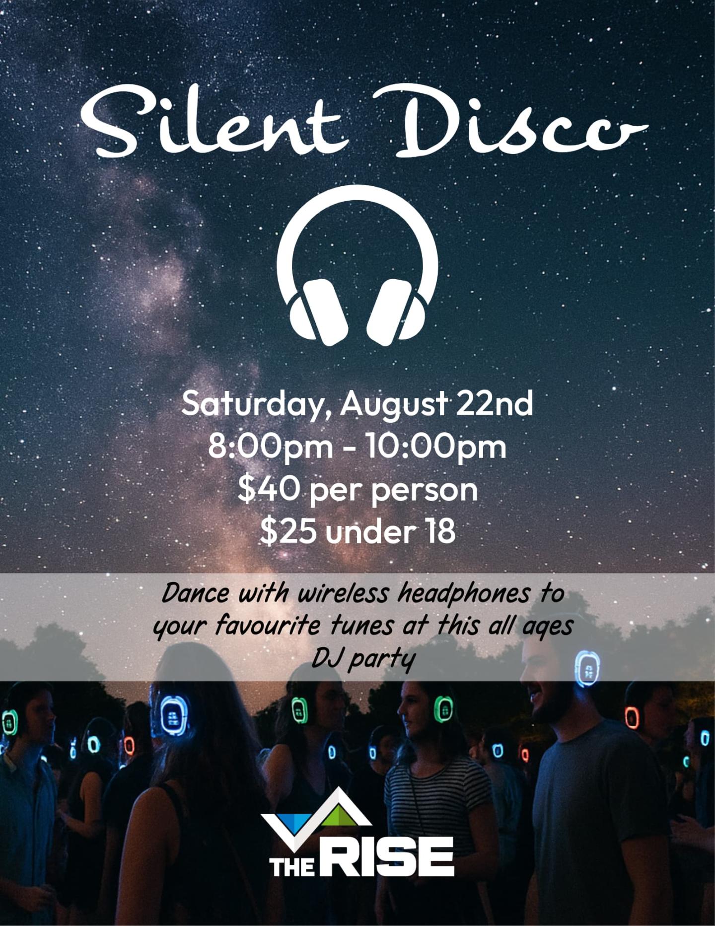Silent Disco Event Poster