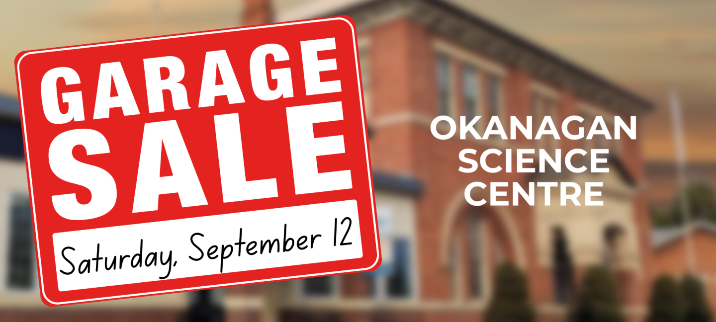 Science Centre with garage sale sign