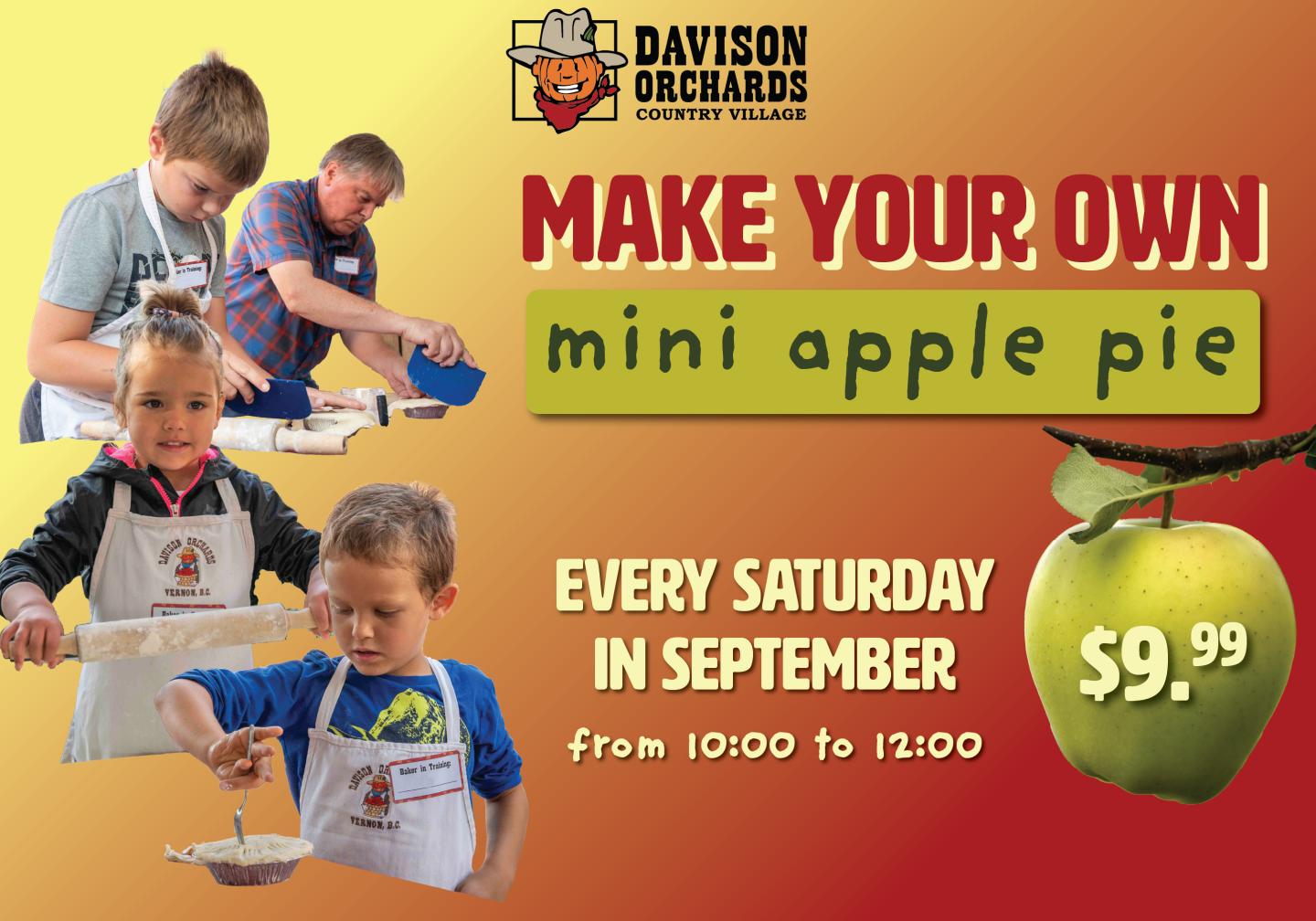 Make your own mini pie event poster
